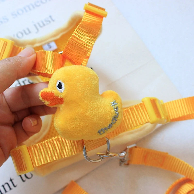 Collar y arnés ajustable para bulldog francés. Correa con estampado animal para perros pequeños y medianos.