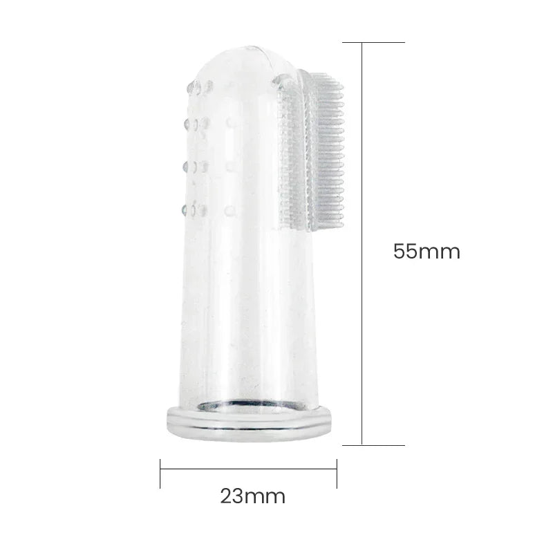 PawPure Finger Brush – Spazzolino da denti in silicone morbido per cani e gatti