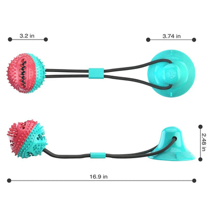 Bola de succión PowerChew: juguete interactivo para perros y comedero lento para razas grandes